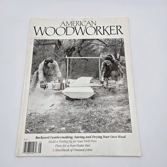 American Woodworker Magazine Lot December 1990 February April June August Decemb - Picture 2 of 15
